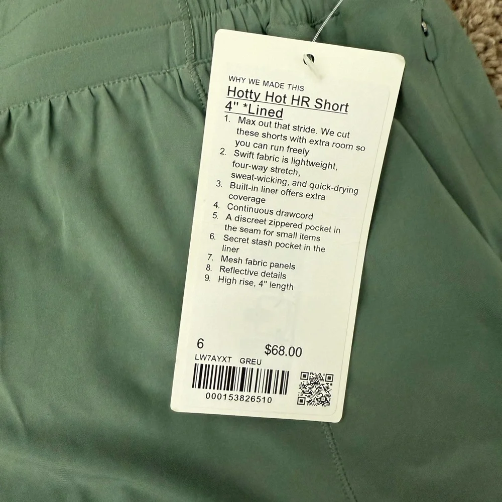lululemon Hotty Hot 4” Lined Shorts